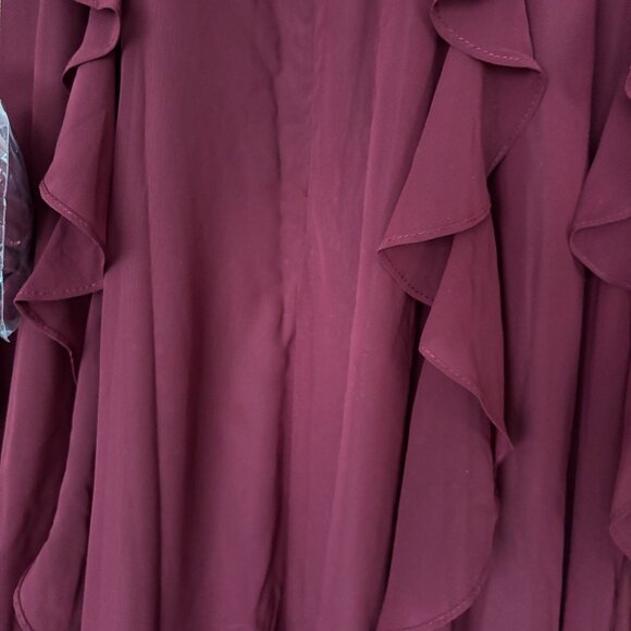 Azazie Cabernet Bridesmaid Dress - Picture 3 of 3